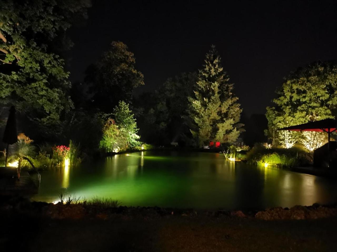 Romantic Wooden Lodge,Sauna,Schwimmteich,Alleinstehend,Absolut Ruhig Hessisch Oldendorf Dış mekan fotoğraf